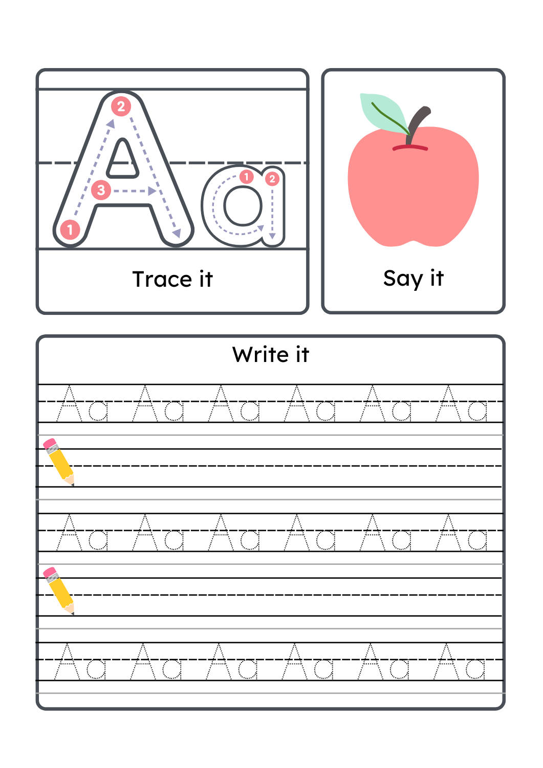 My Fun Alphabet Practice Book – A to Z Tracing Activities for Kids (PDF Printable)